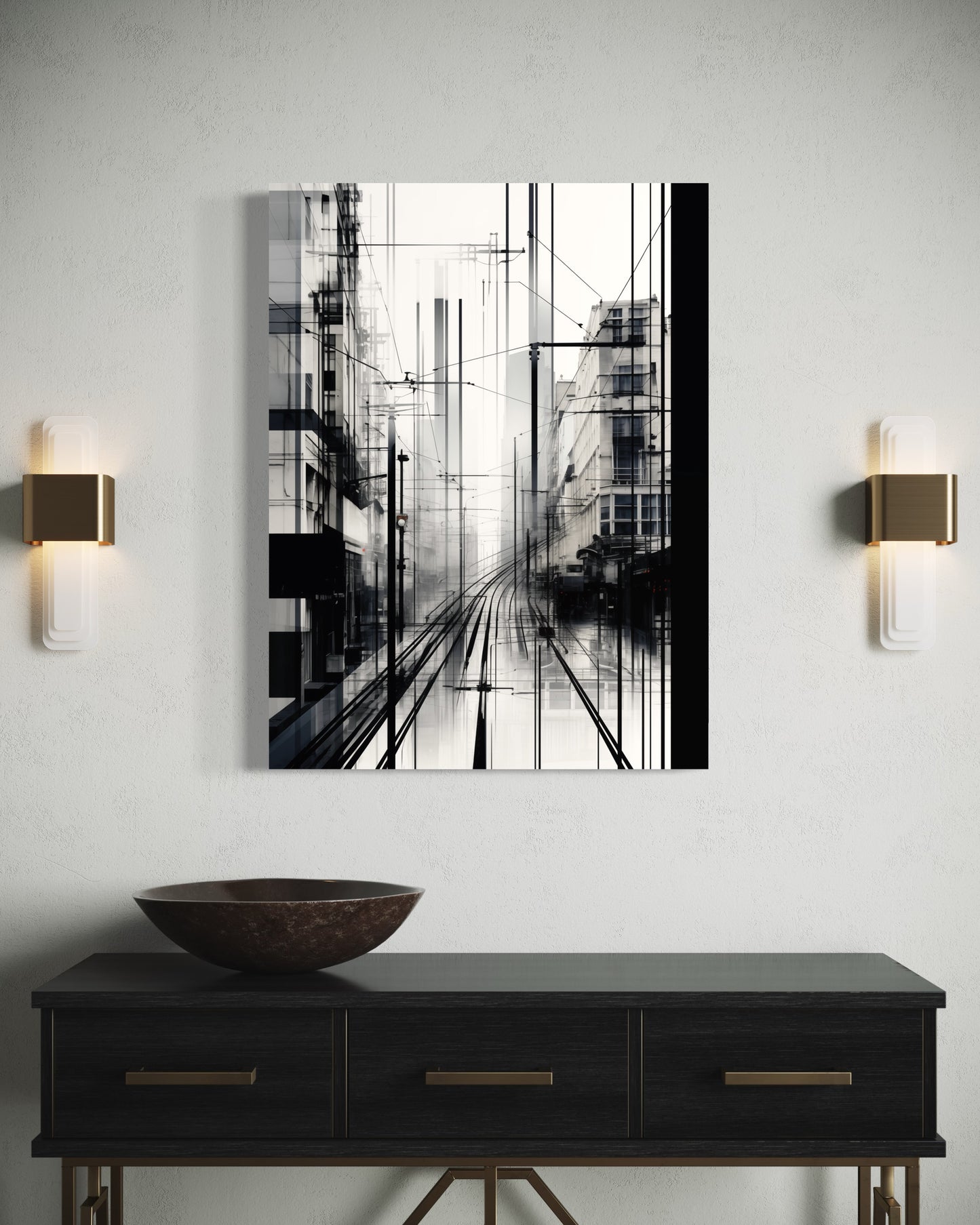 Communication - Brushed Aluminum Print